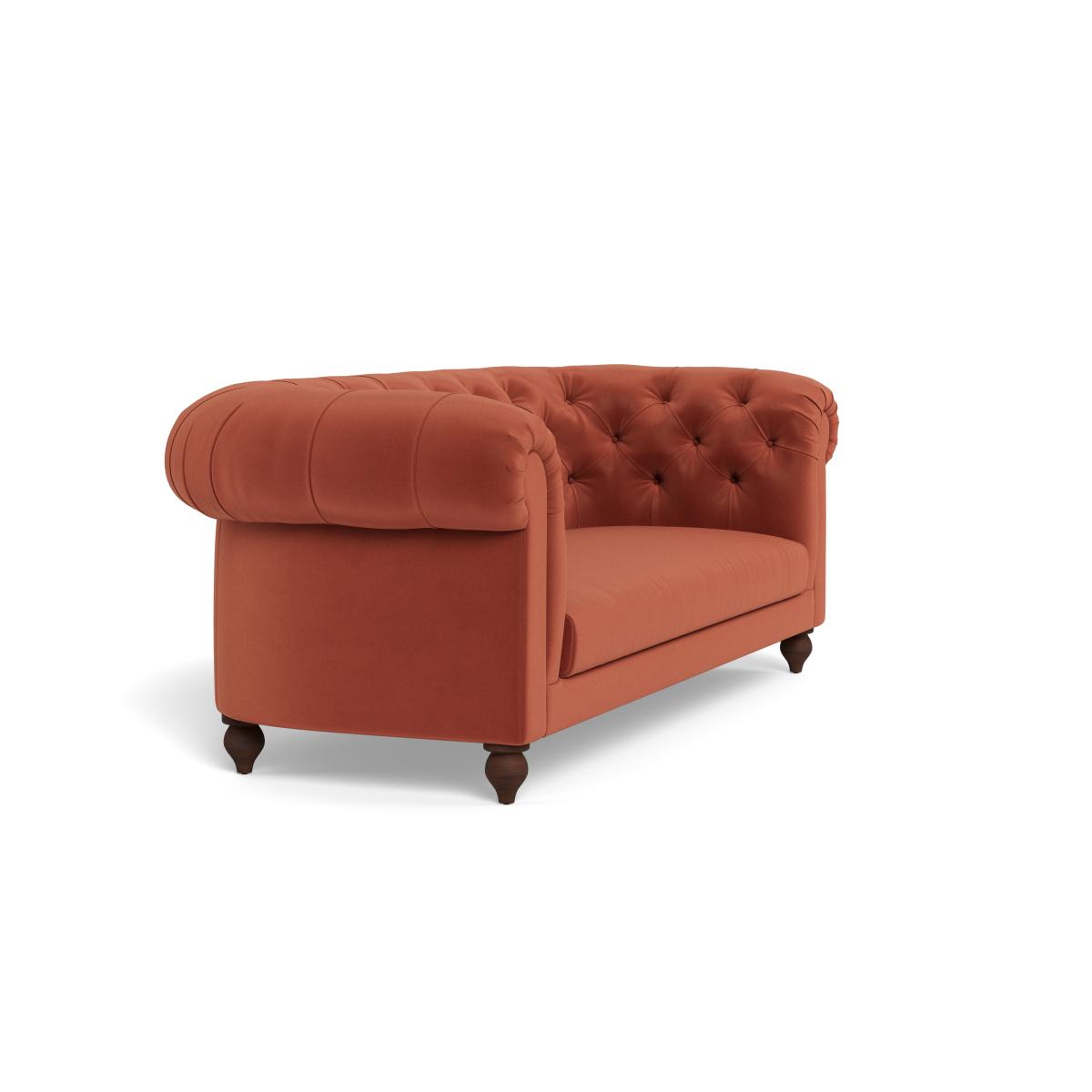 Heal's Fitzrovia 3 Seater Sofa Smart Luxe Velvet Tawny Black Feet – image 2
