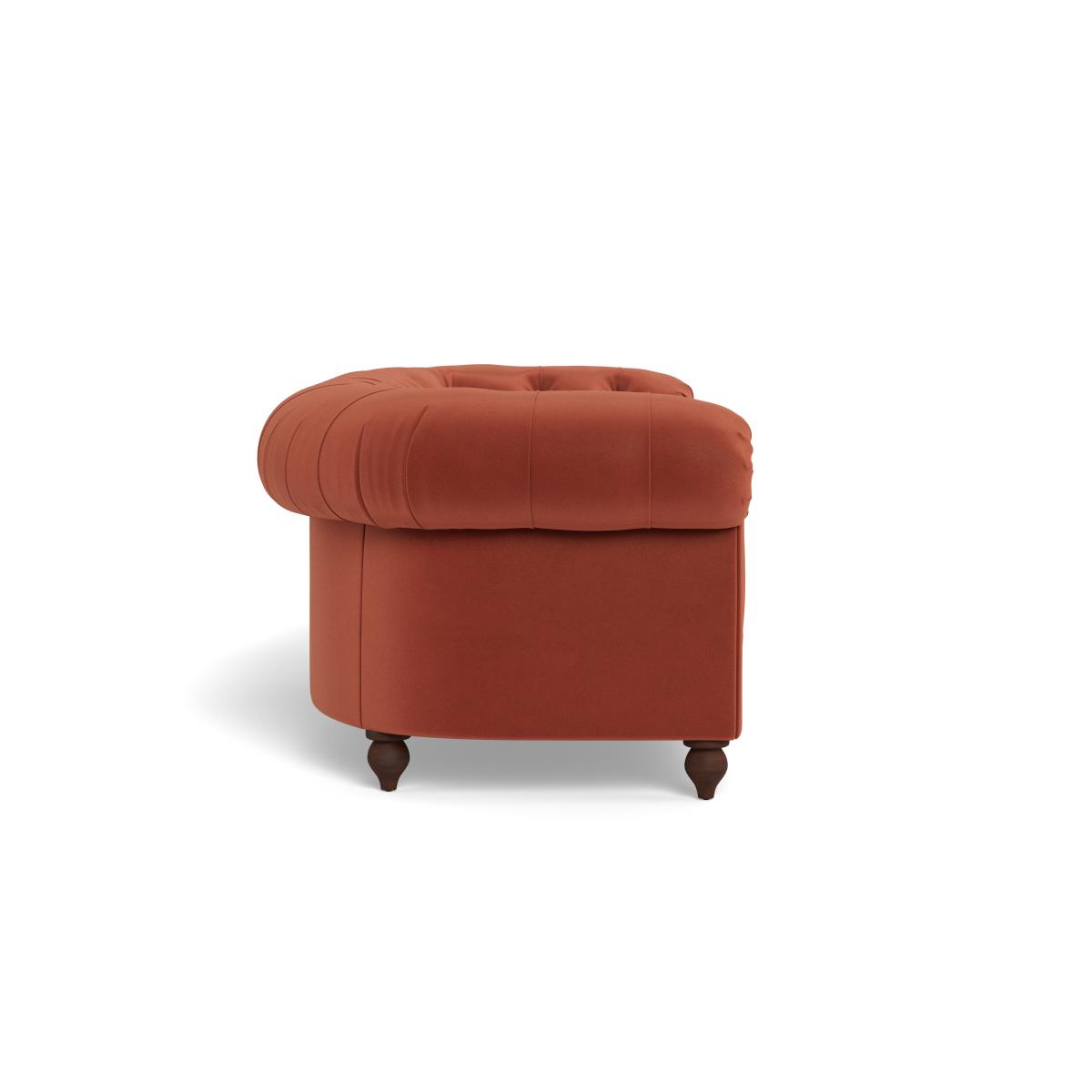 Heal's Fitzrovia 3 Seater Sofa Smart Luxe Velvet Tawny Black Feet – image 3
