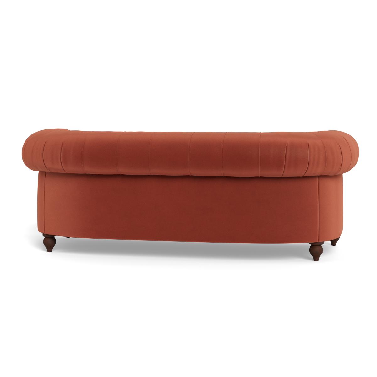 Heal's Fitzrovia 3 Seater Sofa Smart Luxe Velvet Tawny Black Feet – image 5