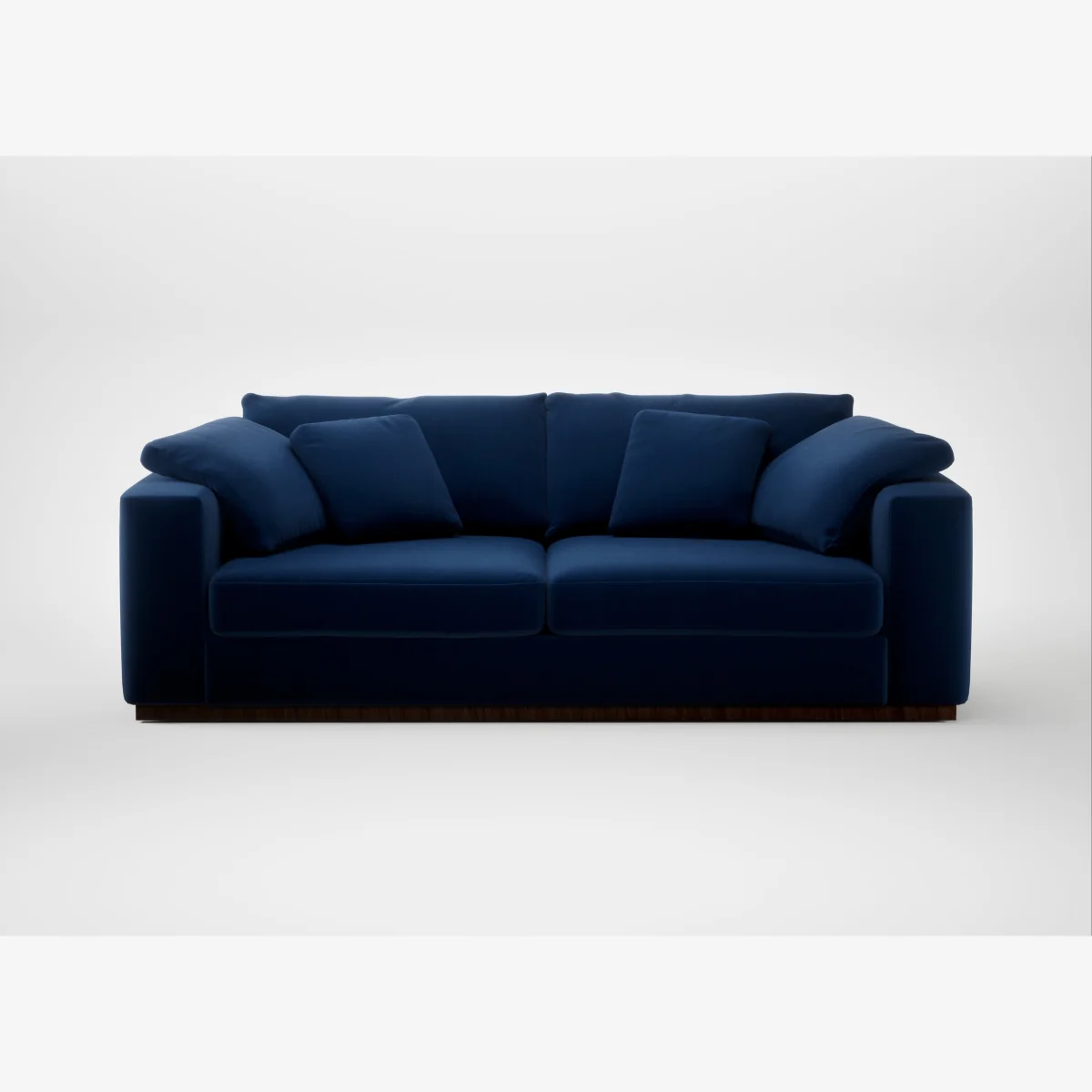 Heal's Trento 4 Seater Sofa Cotton Velvet Midnight – image 1