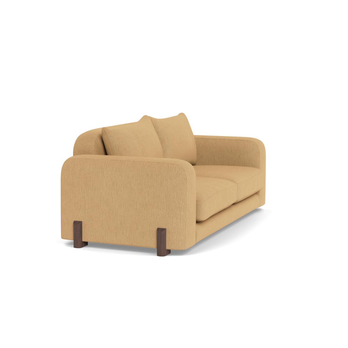 Heal's Nuvola 3 Seater Sofa Smart Linen Mix Sand Natural Oak Feet – image 2