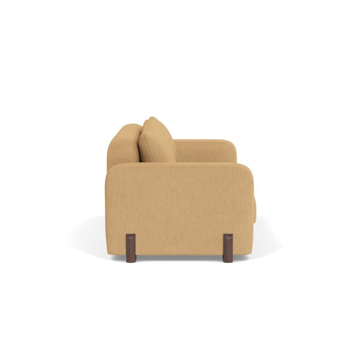 Heal's Nuvola 3 Seater Sofa Smart Linen Mix Sand Natural Oak Feet – image 3