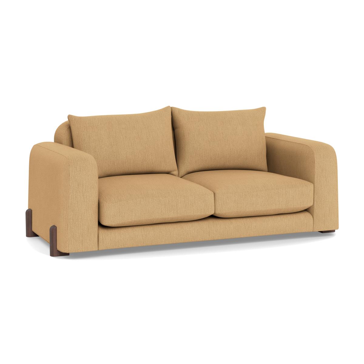 Heal's Nuvola 3 Seater Sofa Smart Linen Mix Sand Natural Oak Feet – image 1