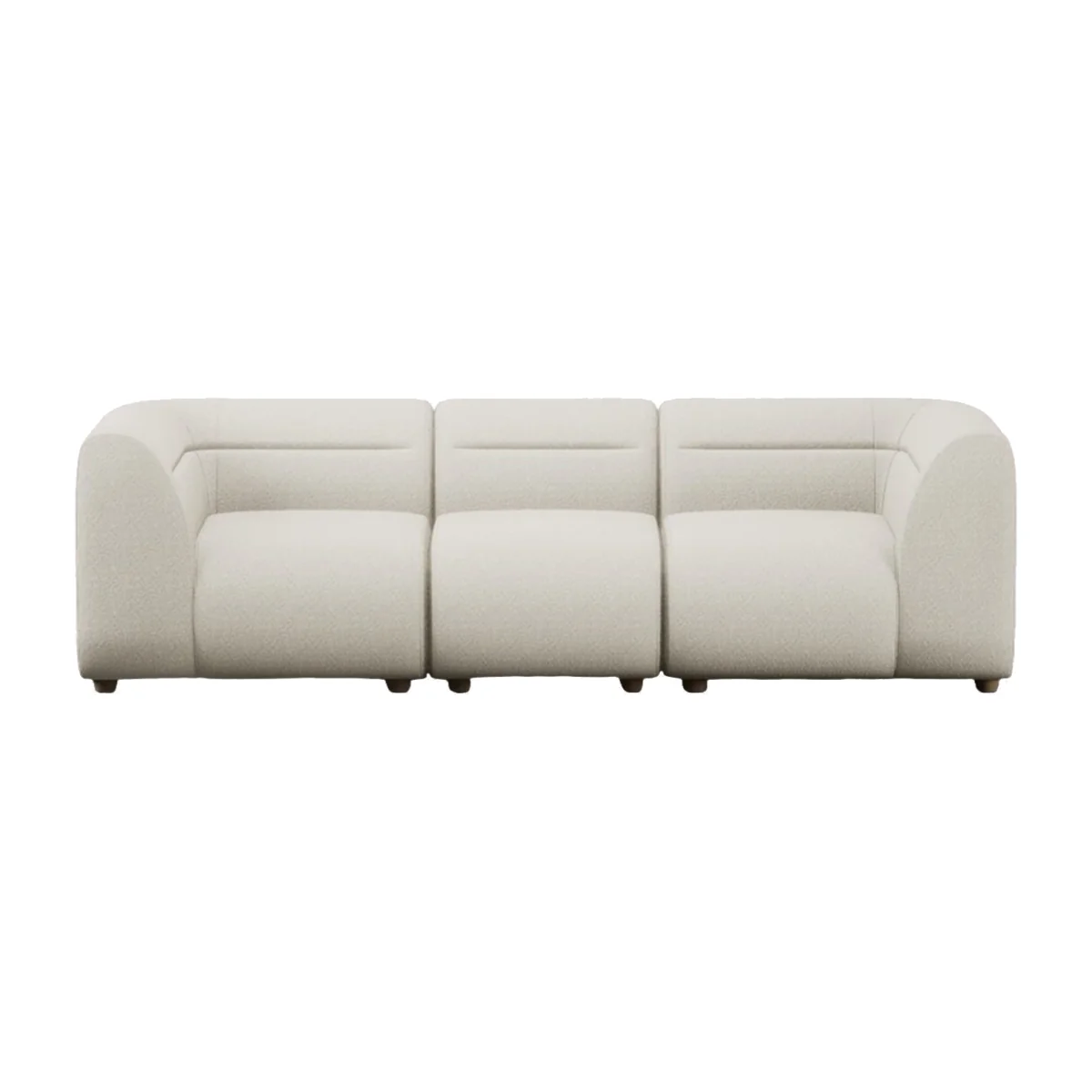 Heal's Lilli 3 Seater Sofa Loop Twill Midnight Natural Feet – image 1