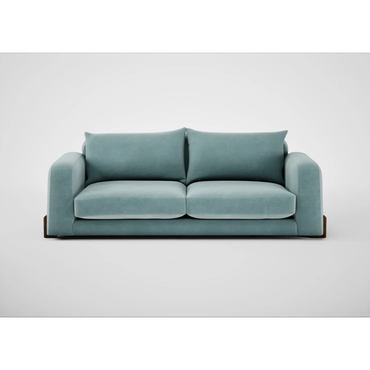 Heal's Nuvola 4 Str Sofa Cotton Velvet Russet Black Feet – image 3