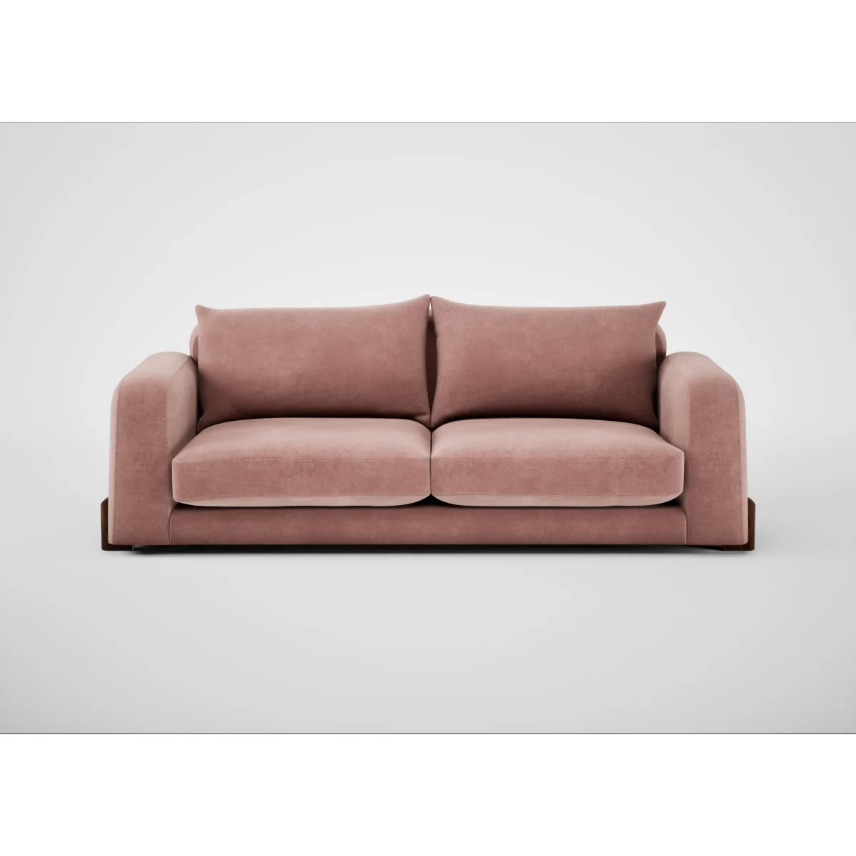 Heal's Nuvola 4 Str Sofa Cotton Velvet Russet Black Feet – image 4