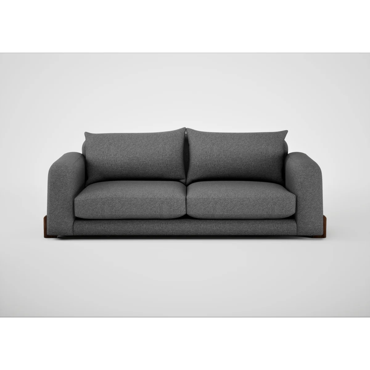 Heal's Nuvola 4 Str Sofa Cotton Velvet Russet Black Feet – image 9