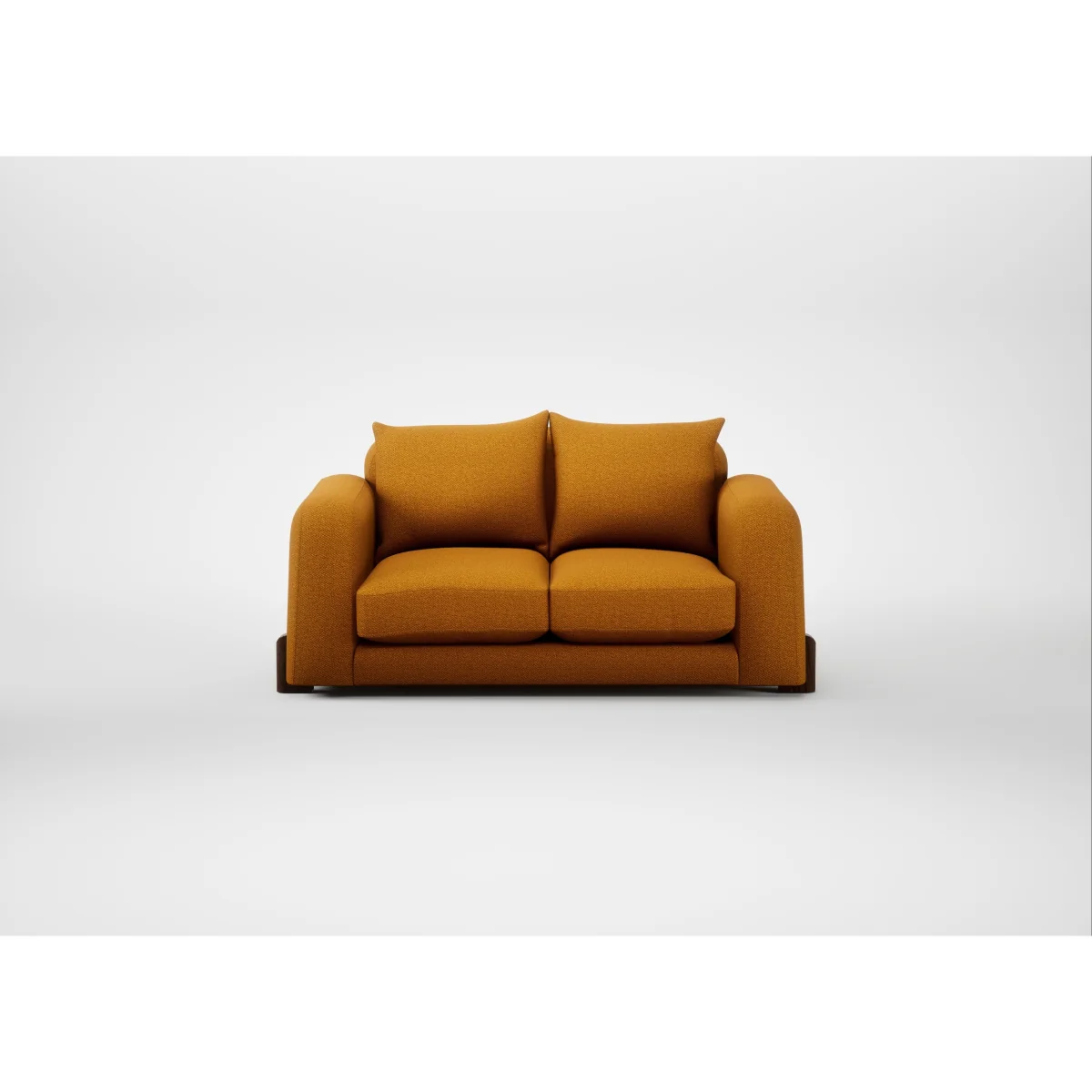 Heal's Nuvola 2 Str Sofa Cotton Velvet Russet Black Feet – image 5