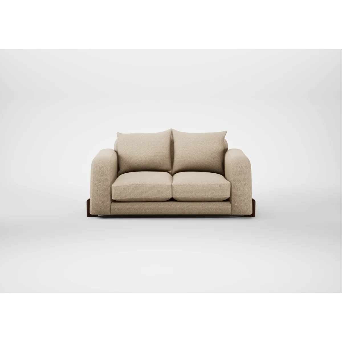 Heal's Nuvola 2 Str Sofa Cotton Velvet Russet Black Feet – image 7