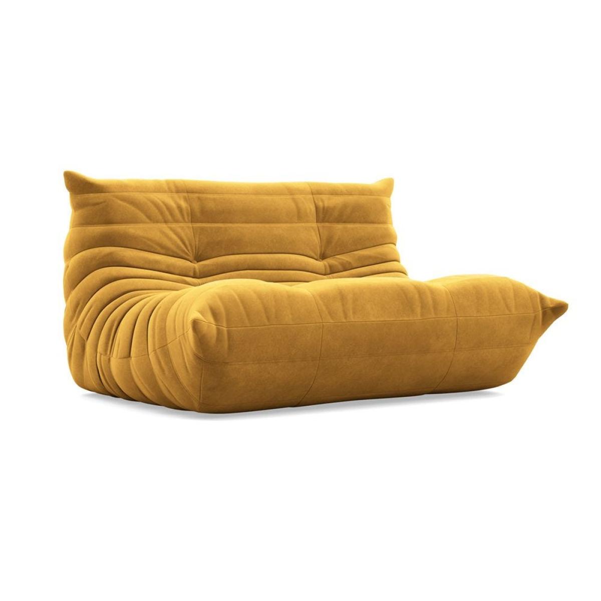 Ligne Roset Togo Small Settee Alcantara Curry – image 2
