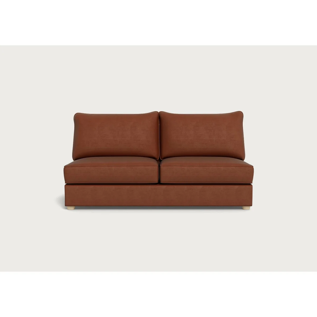 Heal's Tailor Large Unit Cotton Velvet Evergreen Walnut Stained Feet – image 4