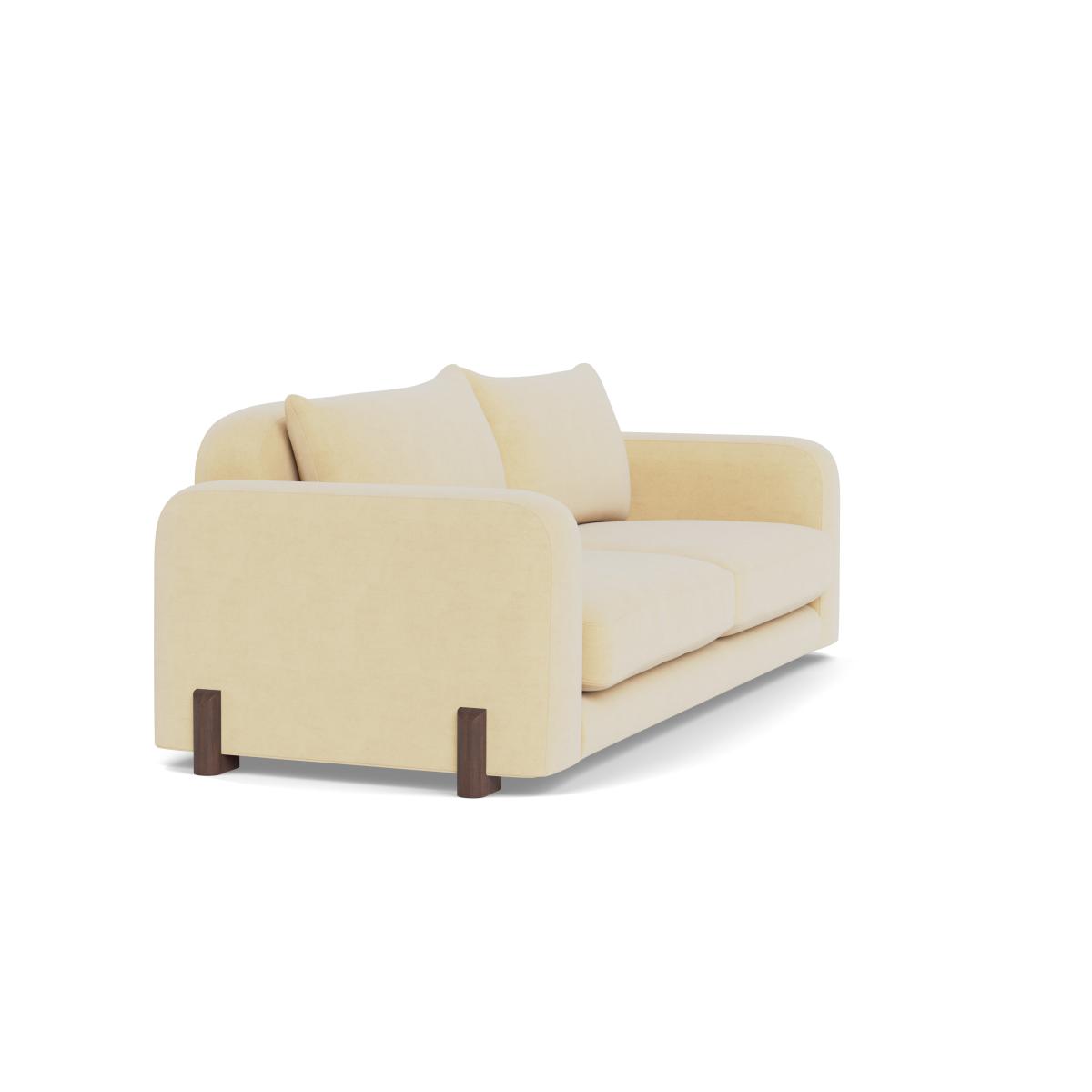 Heal's Nuvola 4 Seater Sofa Smart Luxe Velvet Biscuit Natural Oak Feet – image 2