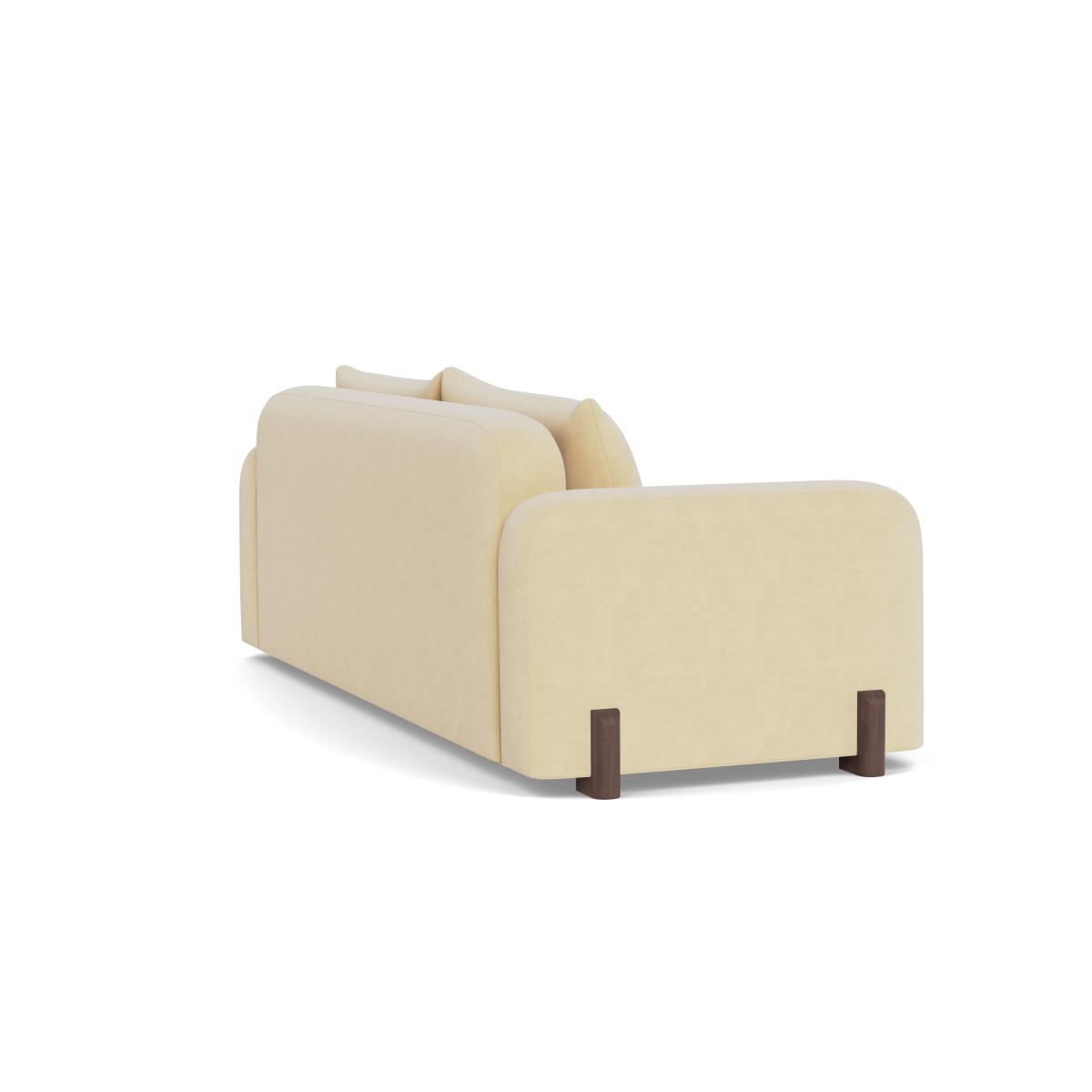 Heal's Nuvola 4 Seater Sofa Smart Luxe Velvet Biscuit Natural Oak Feet – image 4