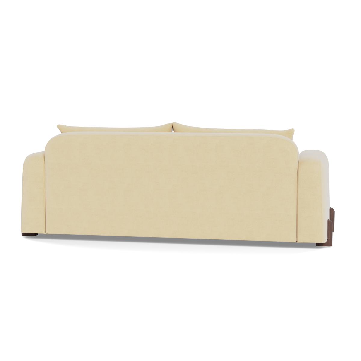 Heal's Nuvola 4 Seater Sofa Smart Luxe Velvet Biscuit Natural Oak Feet – image 5
