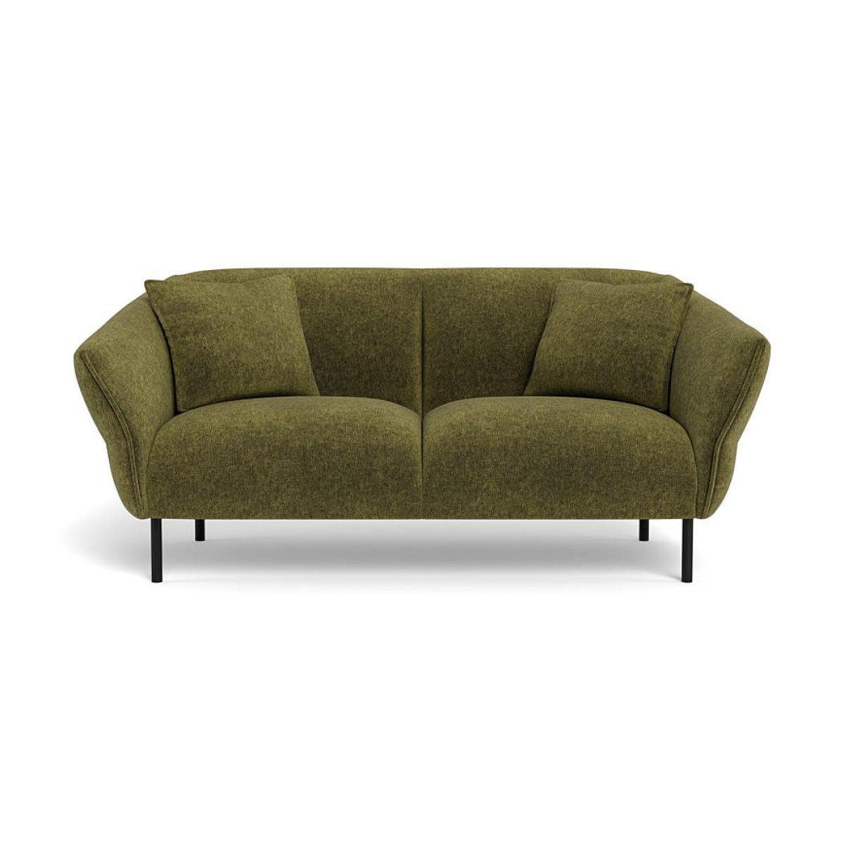 Heal's Alto 2 Seater Sofa Brushed Cotton Cobalt Black Feet – image 2
