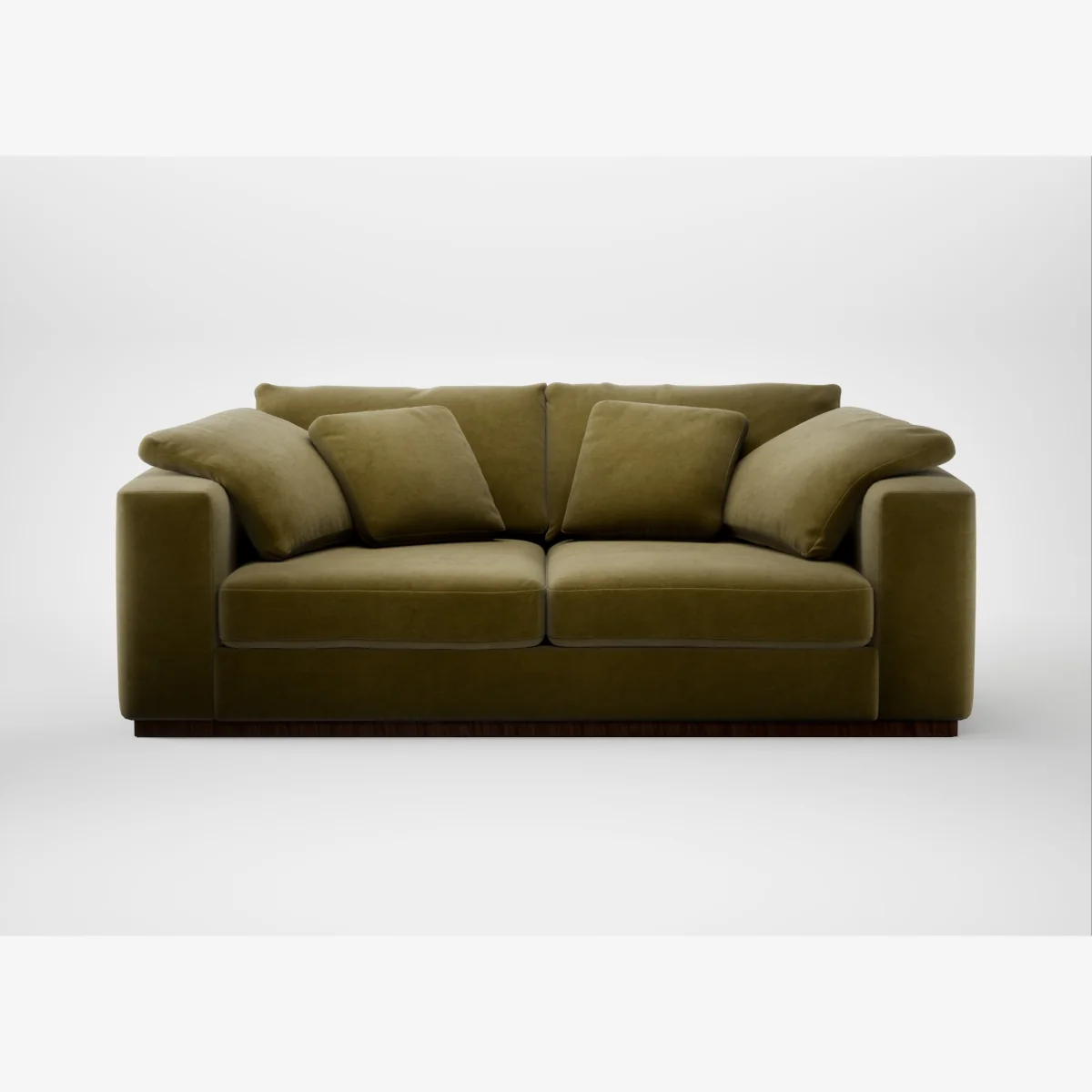 Heal's Trento 3 Seater Sofa Smart Luxe Velvet Peridot – image 1
