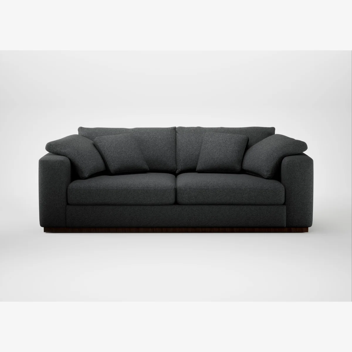 Heal's Trento 4 Seater Sofa Melton Wool Granite – image 1