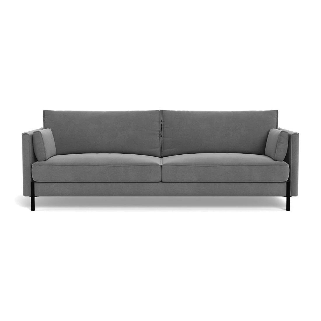 Heal's Tortona 4 Seater Sofa Smart Cotton Linen Indigo Black Feet – image 1