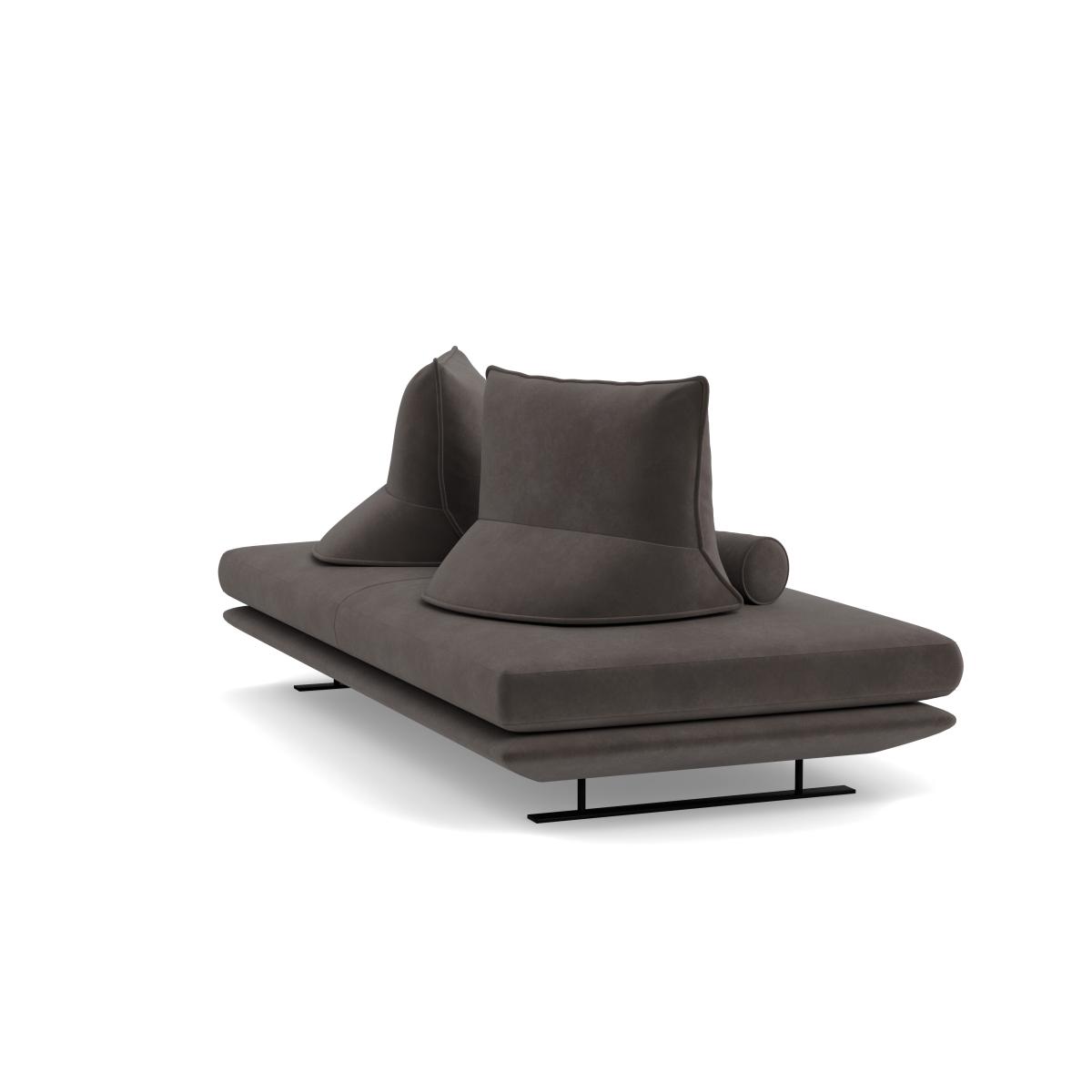 Ligne Roset Prado Medium Settee Alcantara String Grey – image 4