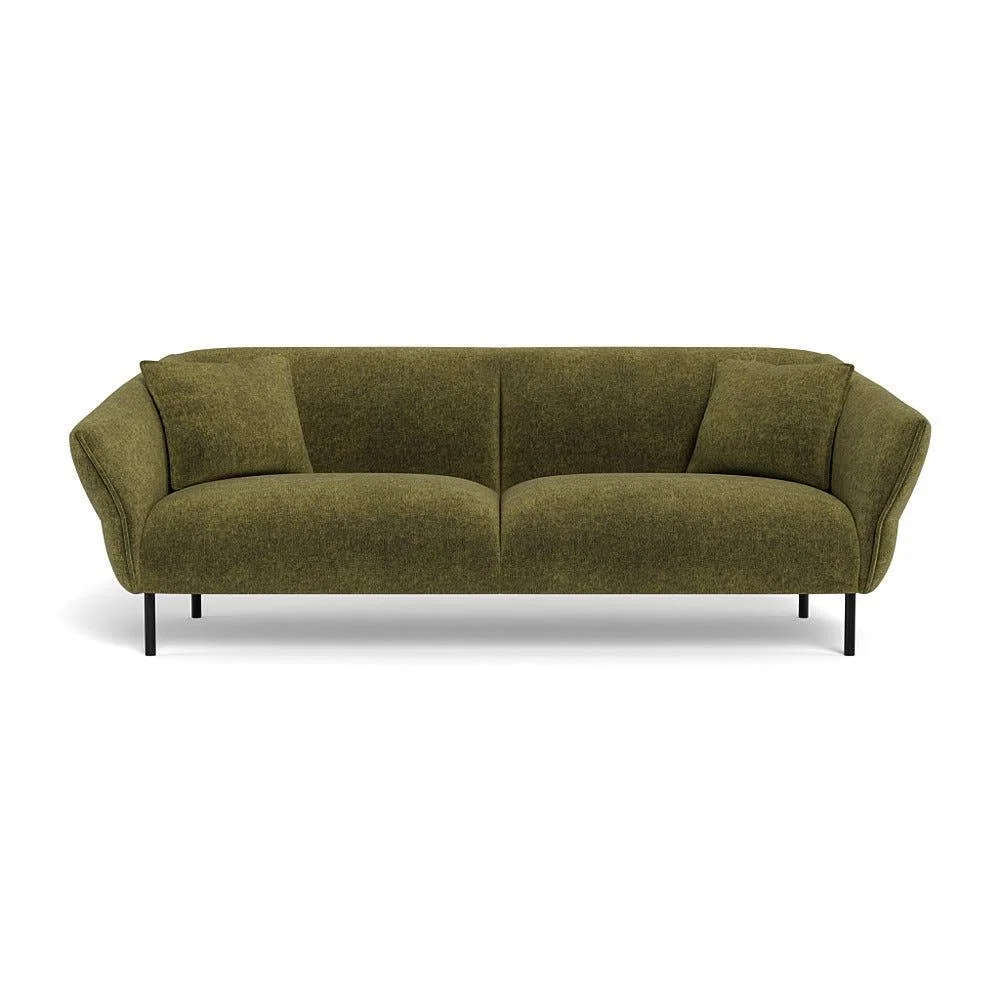 Heal's Alto 4 Seater Sofa Brushed Cotton Cobalt Black Feet – image 2