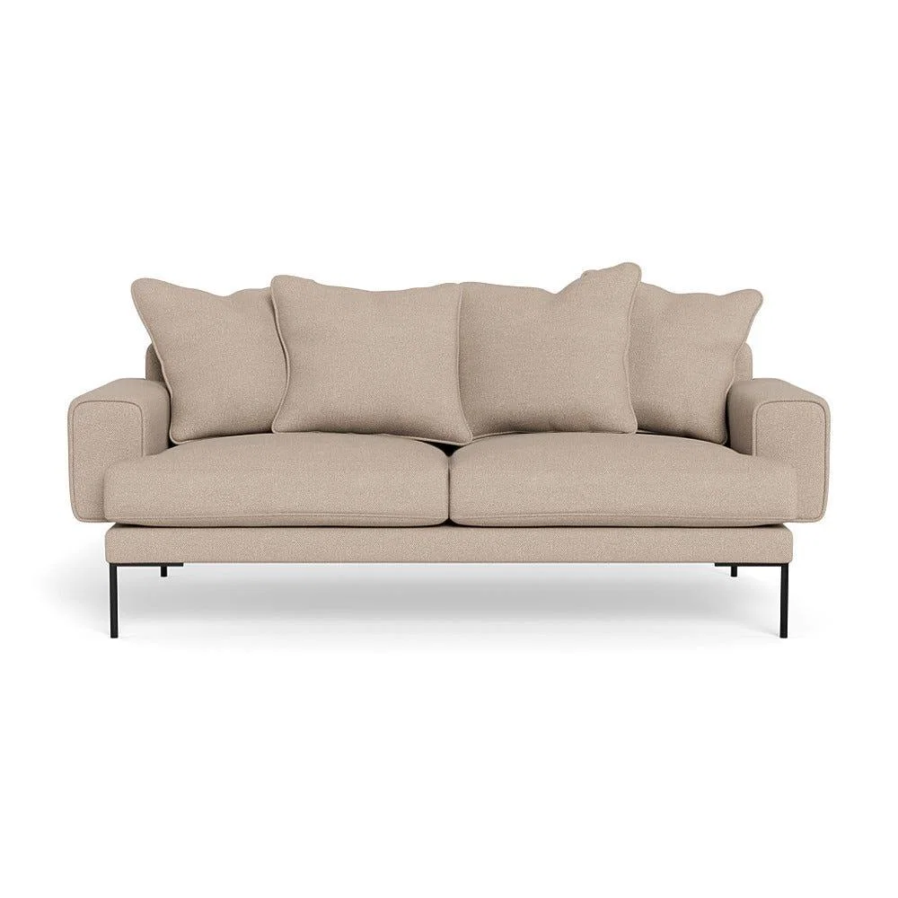 Heal's Torrington 3 Seater Sofa Linen Shadow Black Feet – image 2