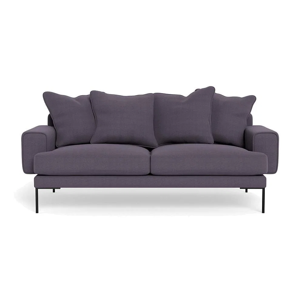 Heal's Torrington 3 Seater Sofa Linen Shadow Black Feet – image 1