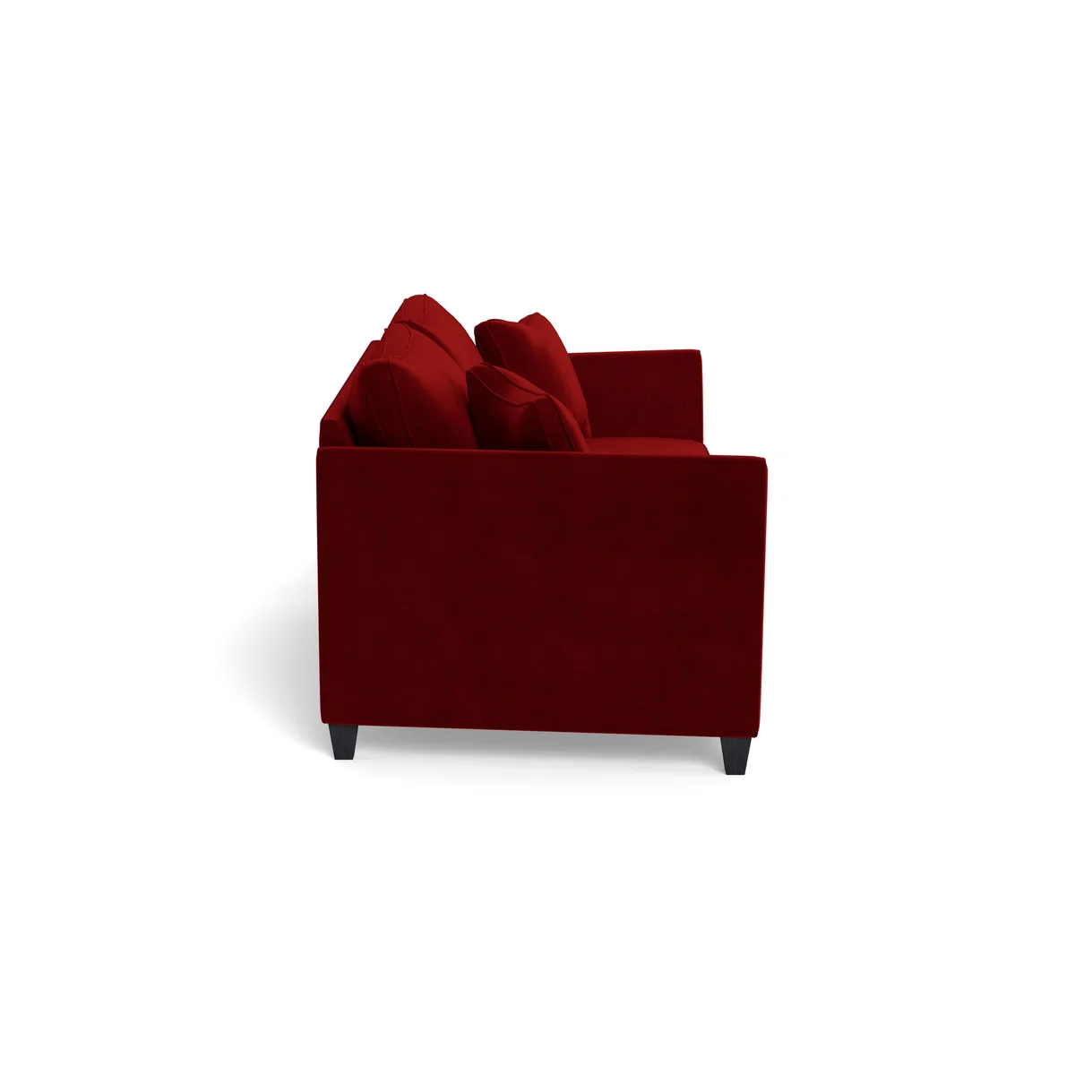 Heal's Torino 4 Seater Sofa Smart Luxe Velvet Mulberry Natural Ash Feet - Heal's UK Furniture – image 3