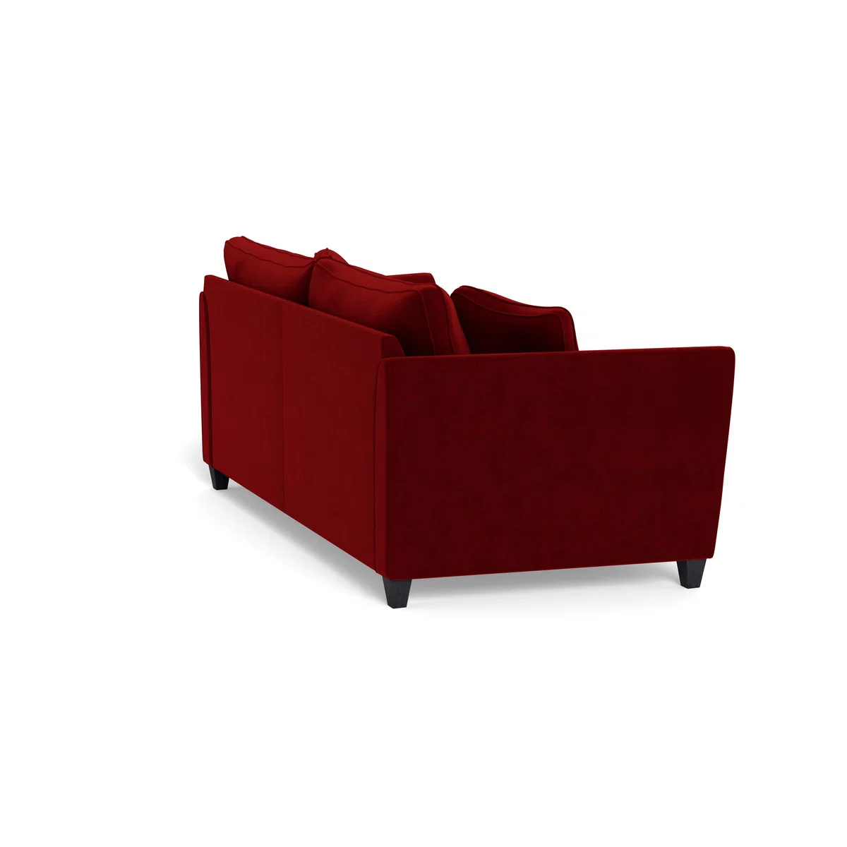 Heal's Torino 4 Seater Sofa Smart Luxe Velvet Mulberry Natural Ash Feet - Heal's UK Furniture – image 4