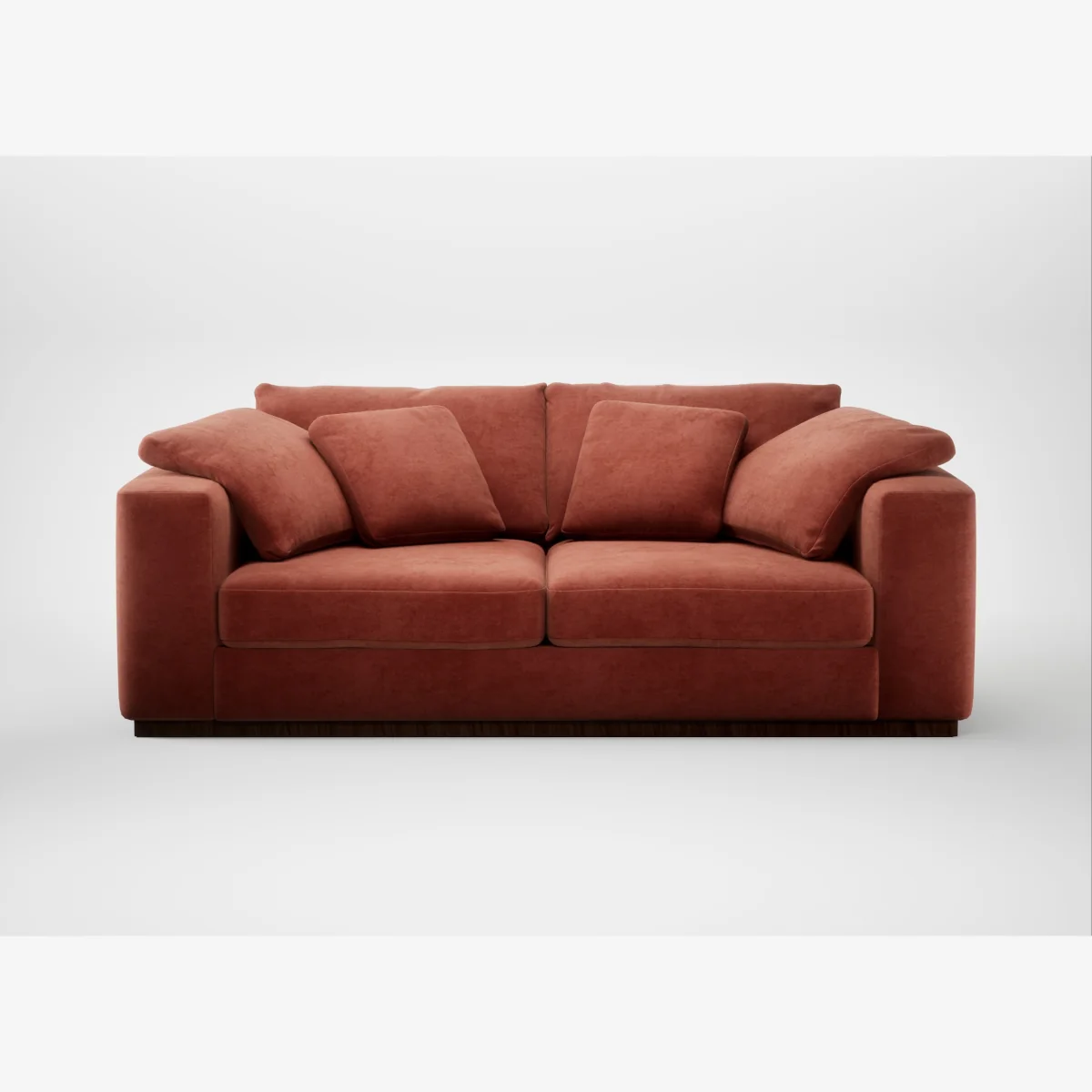 Heal's Trento 3 Seater Sofa Smart Luxe Velvet Tawny – image 1