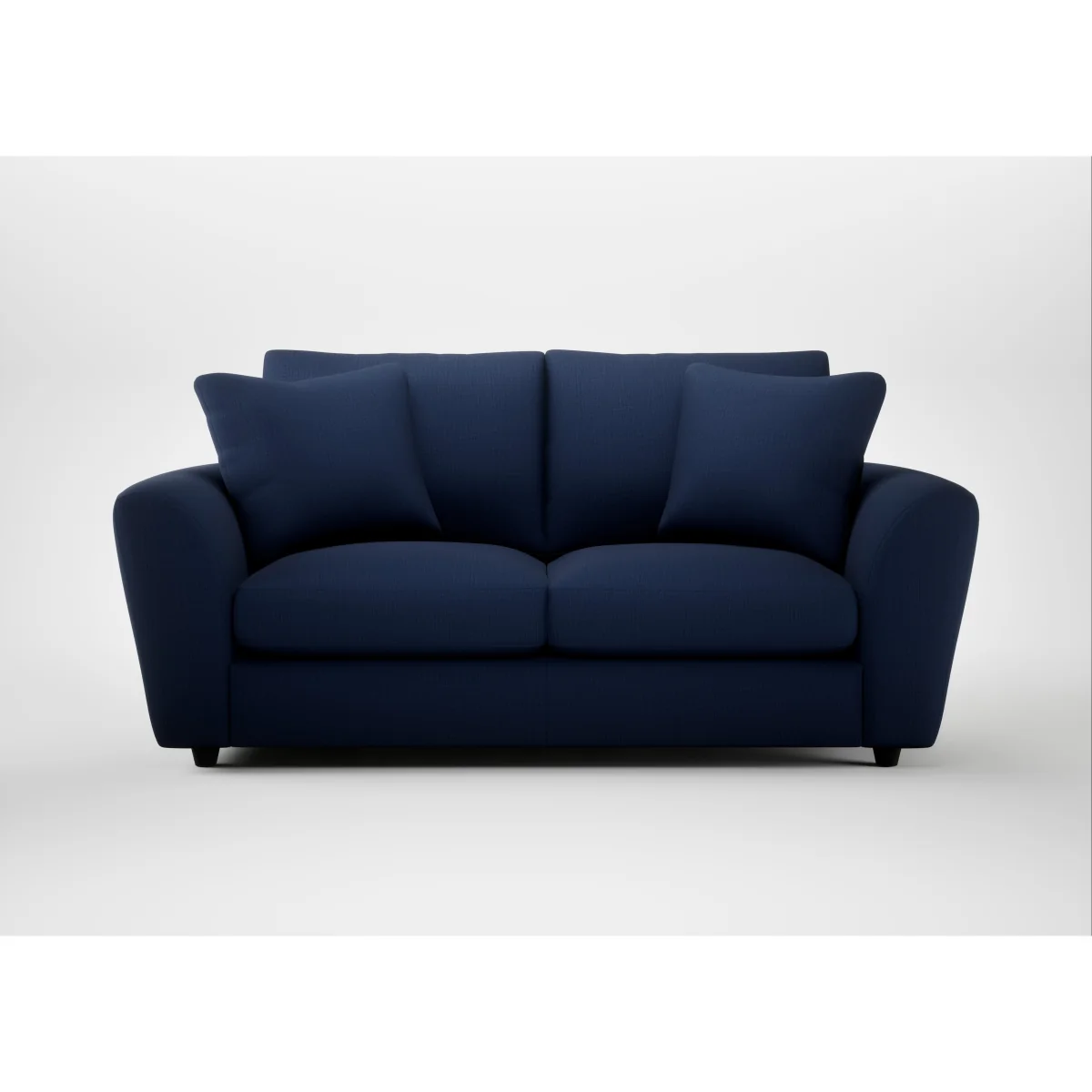 Heal's Snooze 3 Seater Sofa Linen Grenadine Black Feet – image 11