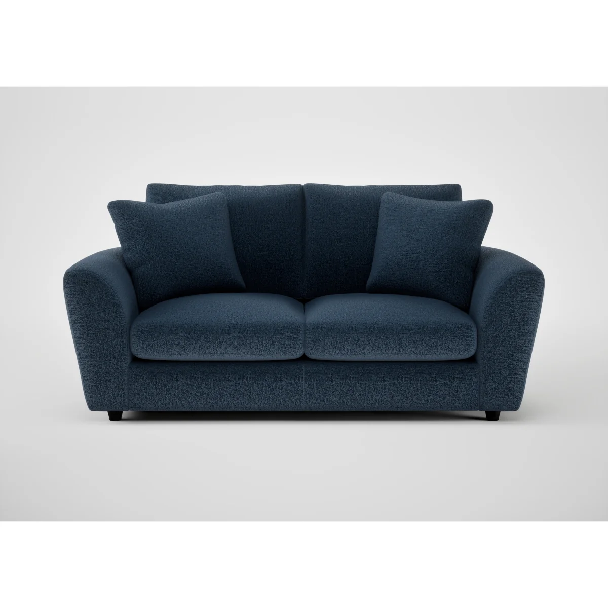 Heal's Snooze 3 Seater Sofa Linen Grenadine Black Feet – image 3