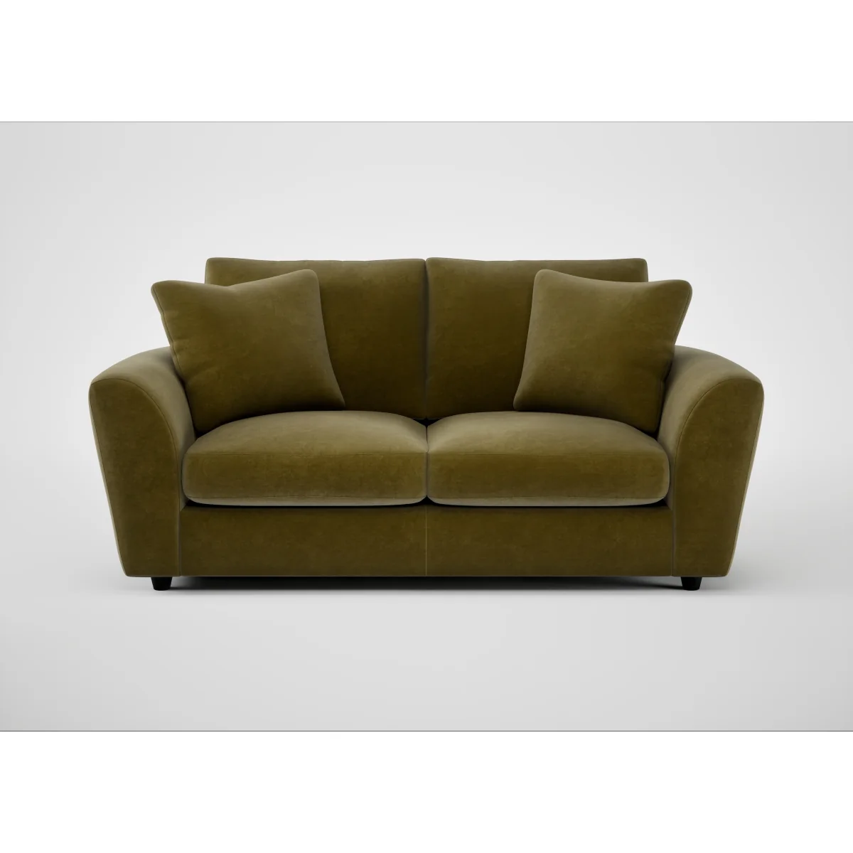 Heal's Snooze 3 Seater Sofa Linen Grenadine Black Feet – image 4