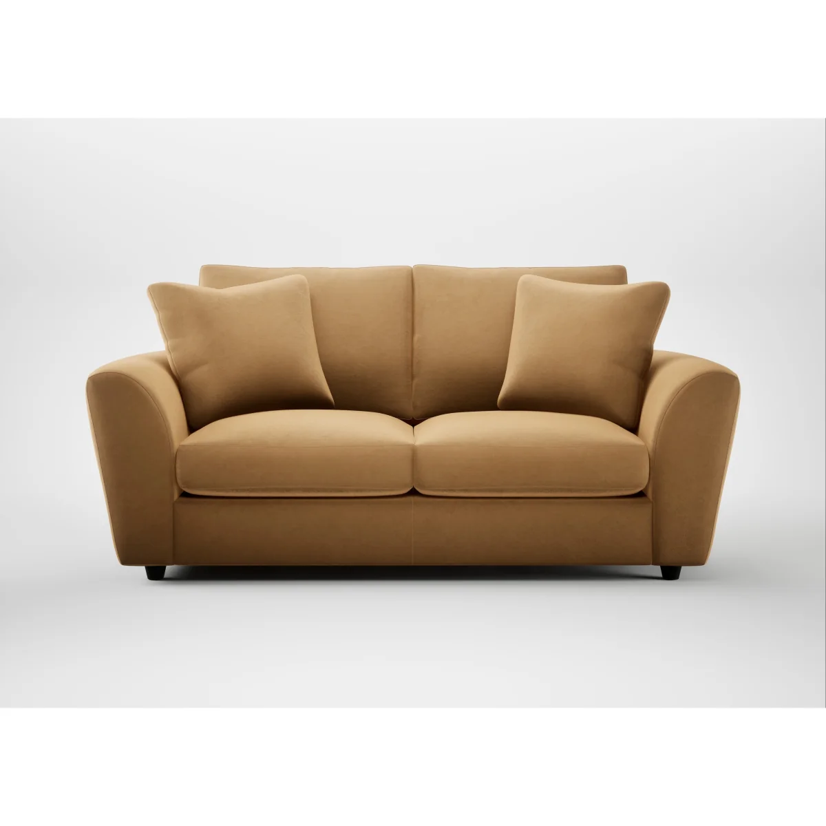 Heal's Snooze 3 Seater Sofa Linen Grenadine Black Feet – image 7