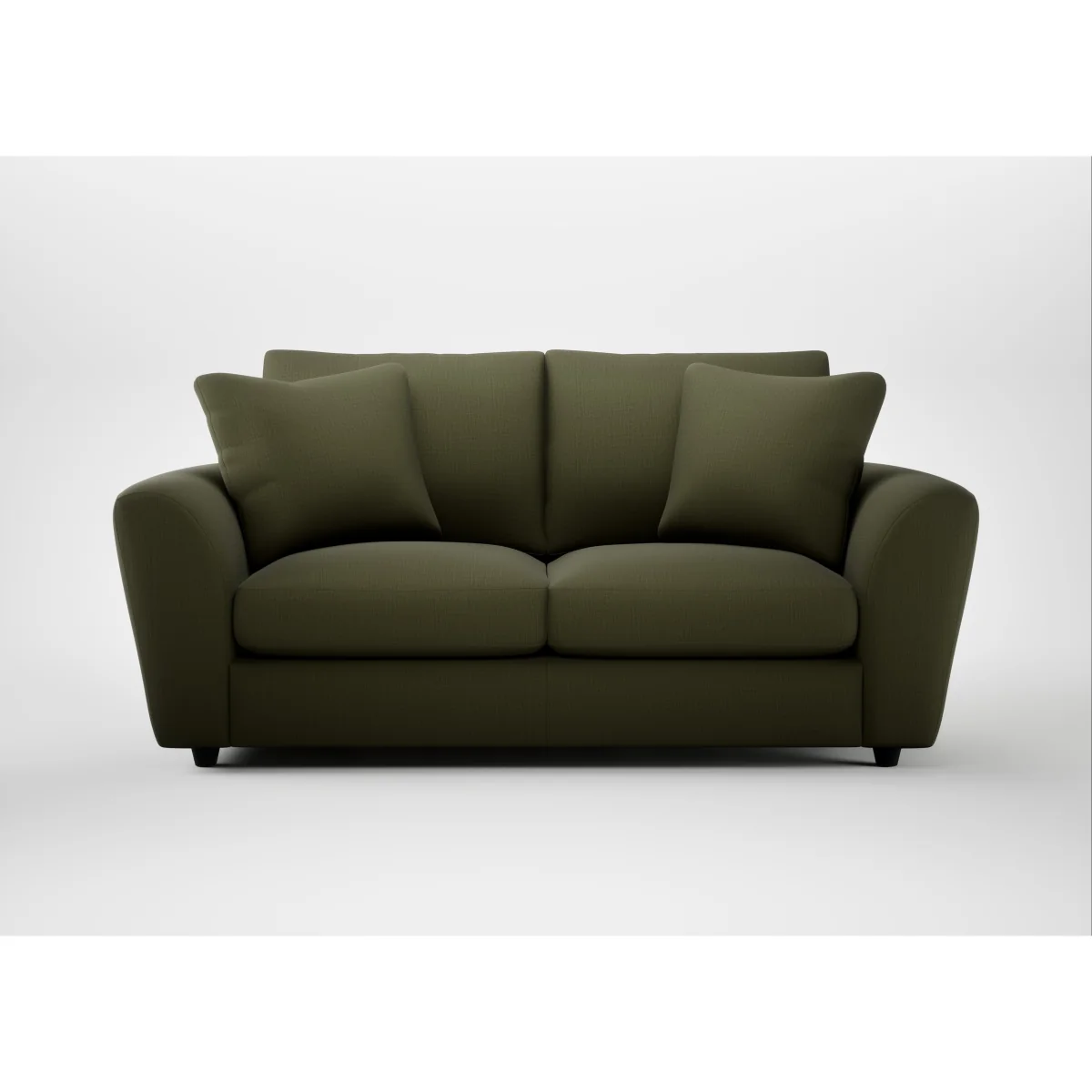 Heal's Snooze 3 Seater Sofa Linen Grenadine Black Feet – image 10