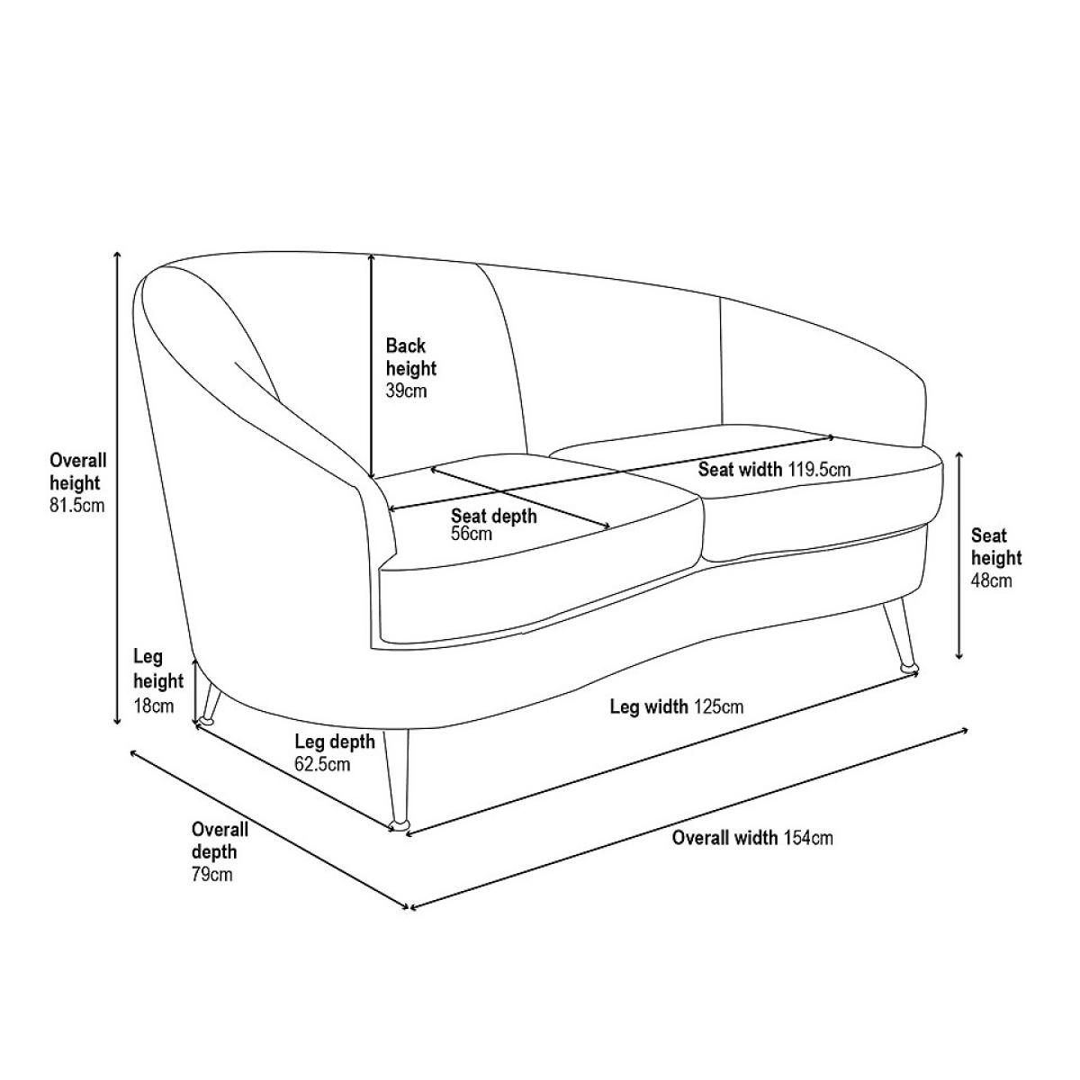 Lucie Asymmetric 2 Seater Sofa - Boucle – image 8