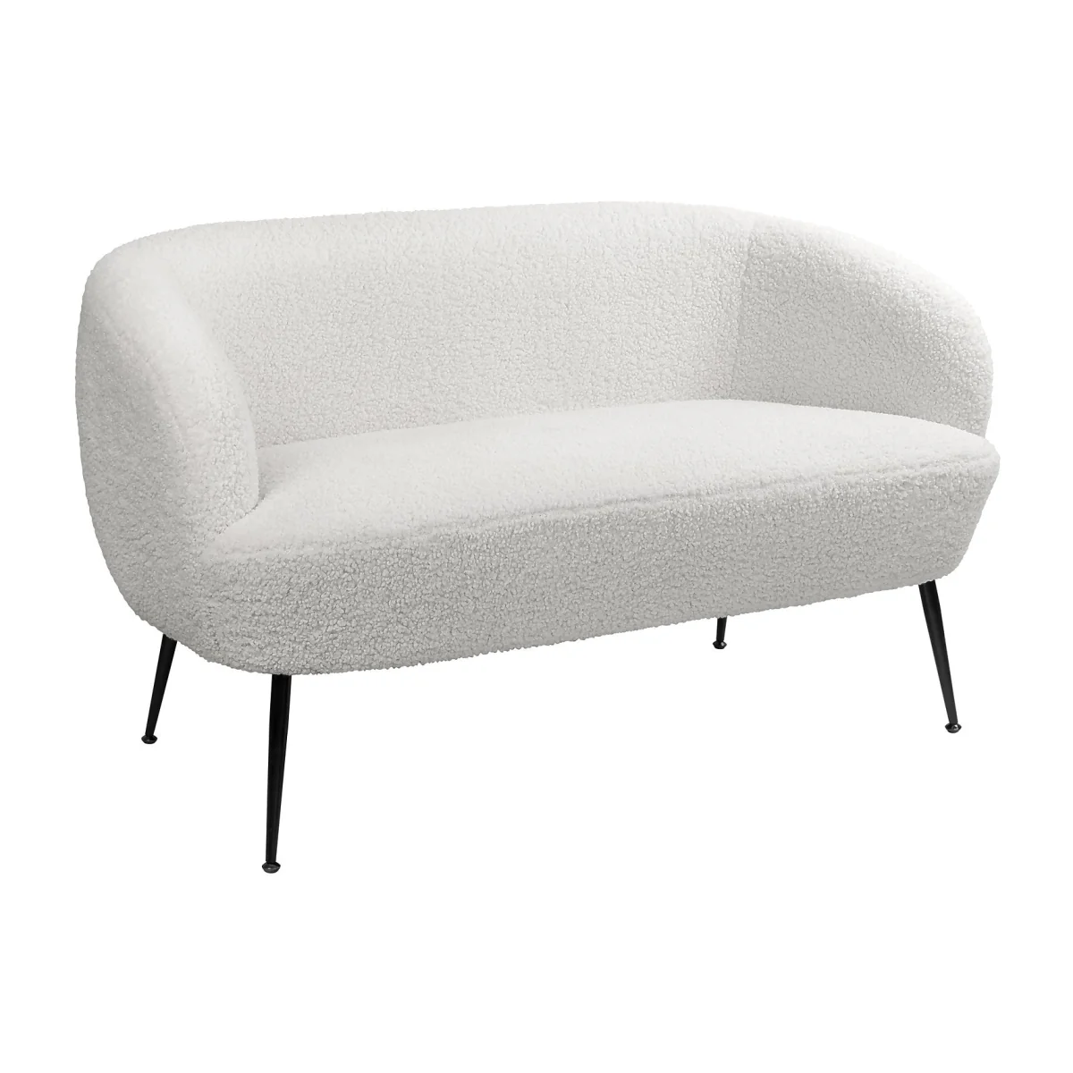 Tori Boucle Tub Sofa - White