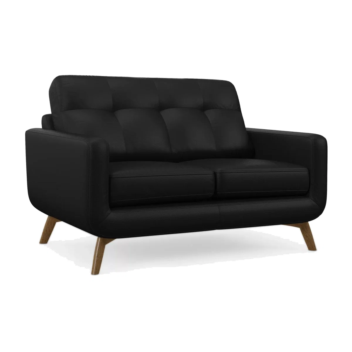 John Lewis Barbican Small 2 Seater Leather Sofa, Light Leg – image 1