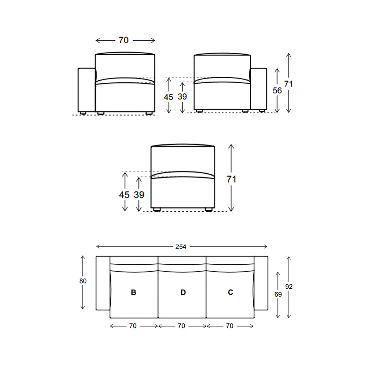 Swyft Model 03 Large 3 Seater Sofa – image 7