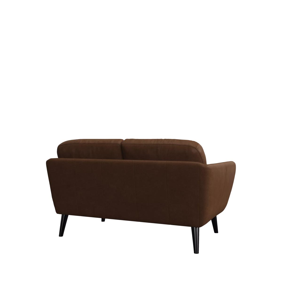 John Lewis Arlo Small 2 Seater Leather Sofa, Dark Leg – image 3
