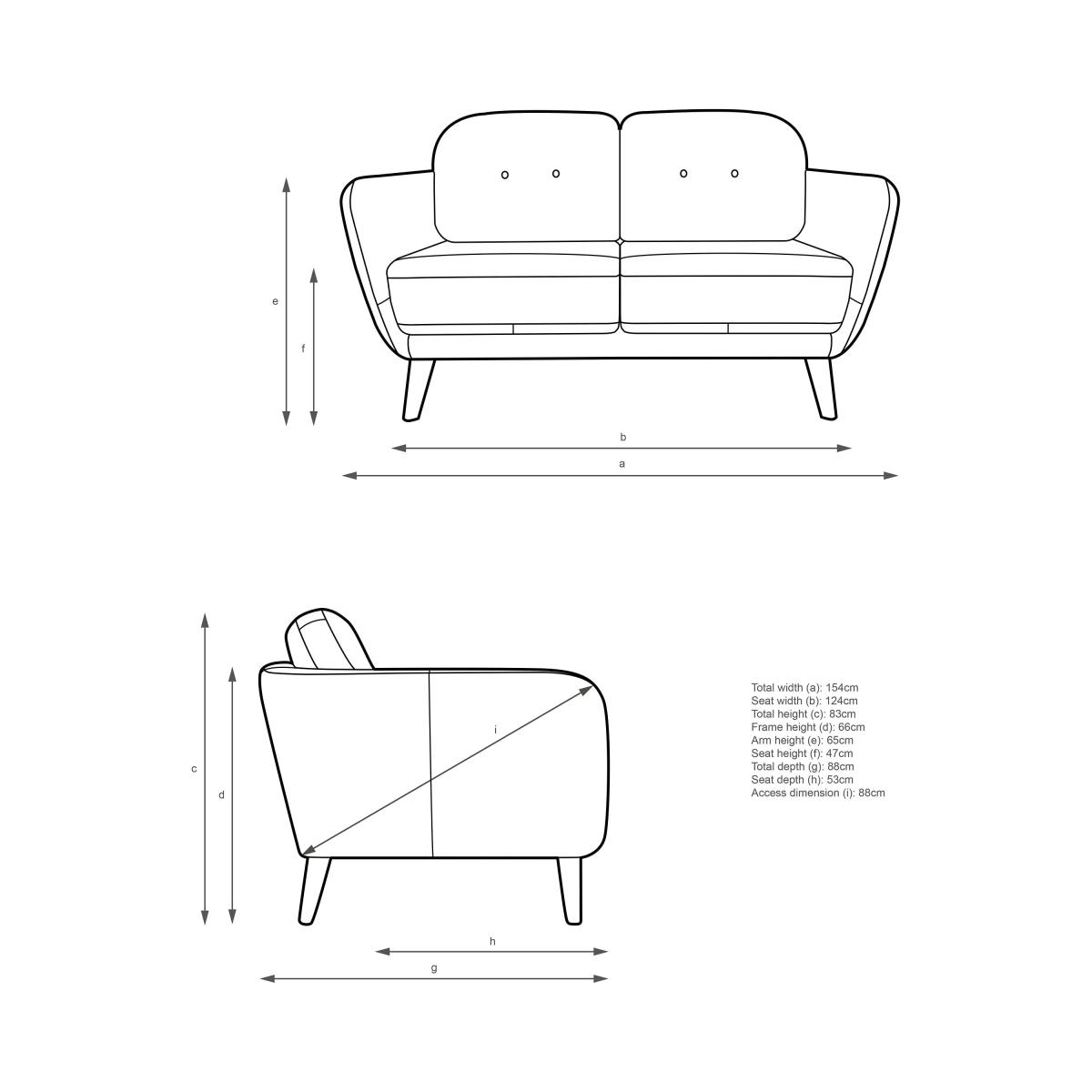 John Lewis Arlo Small 2 Seater Leather Sofa, Dark Leg – image 7