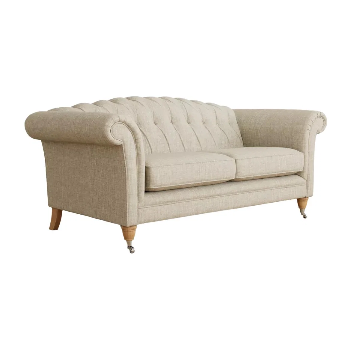 Laura Ashley Gloucester Large 3 Seater Sofa, Oak Leg – image 1