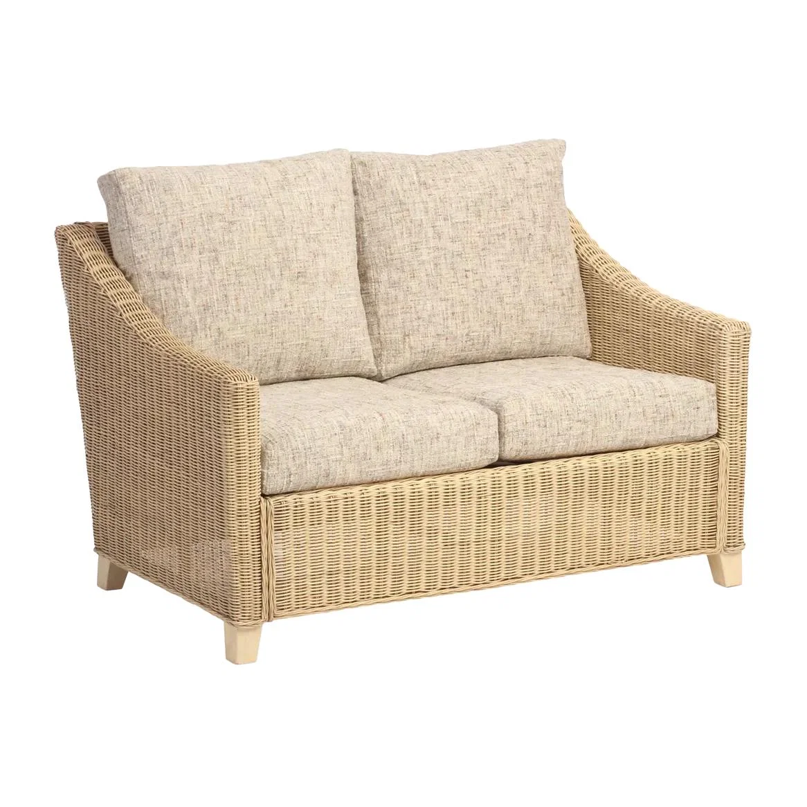 Desser Dijon Rattan 2-Seater Sofa, Farrow – image 1