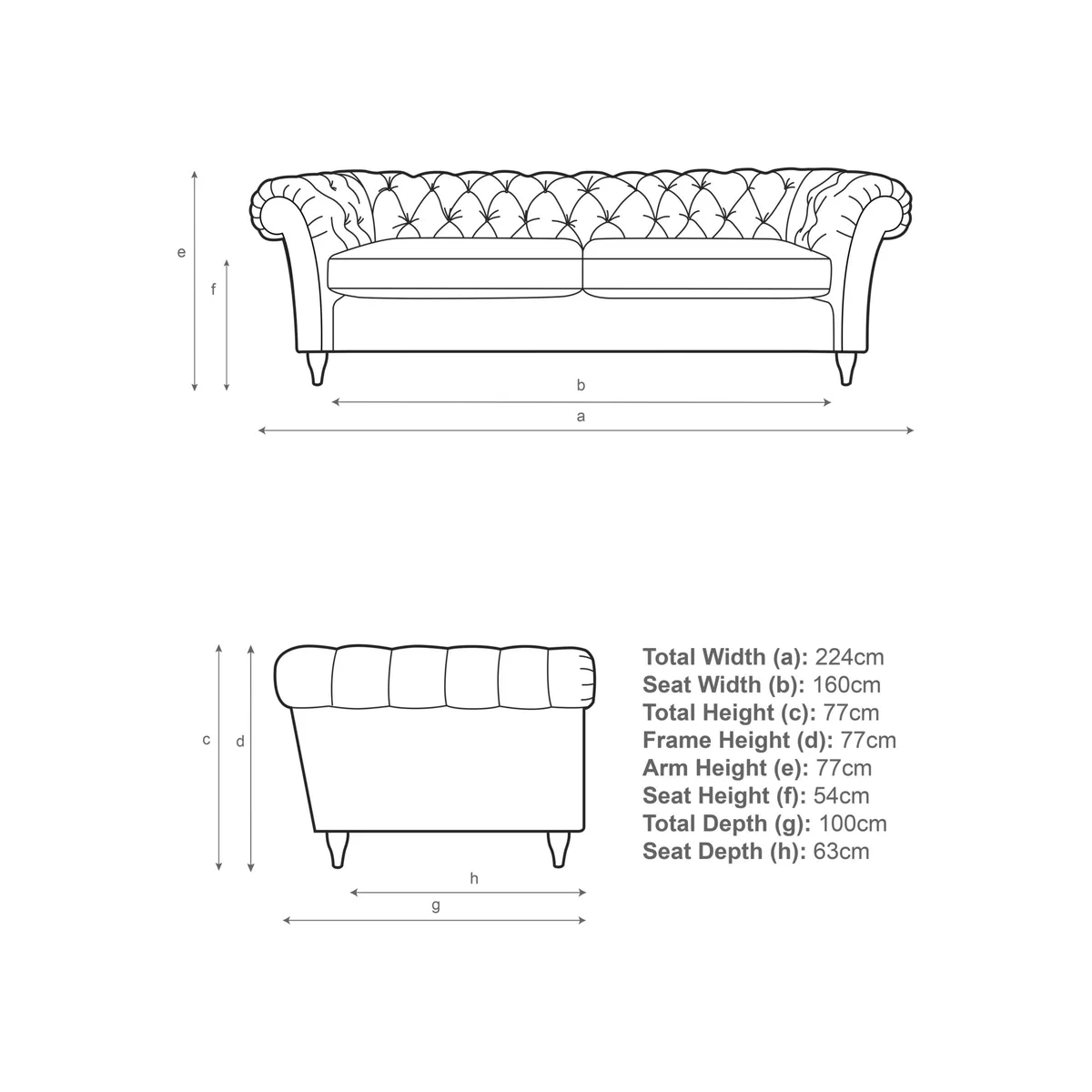 John Lewis Cromwell Grand 4 Seater Leather Sofa, Light Leg – image 7