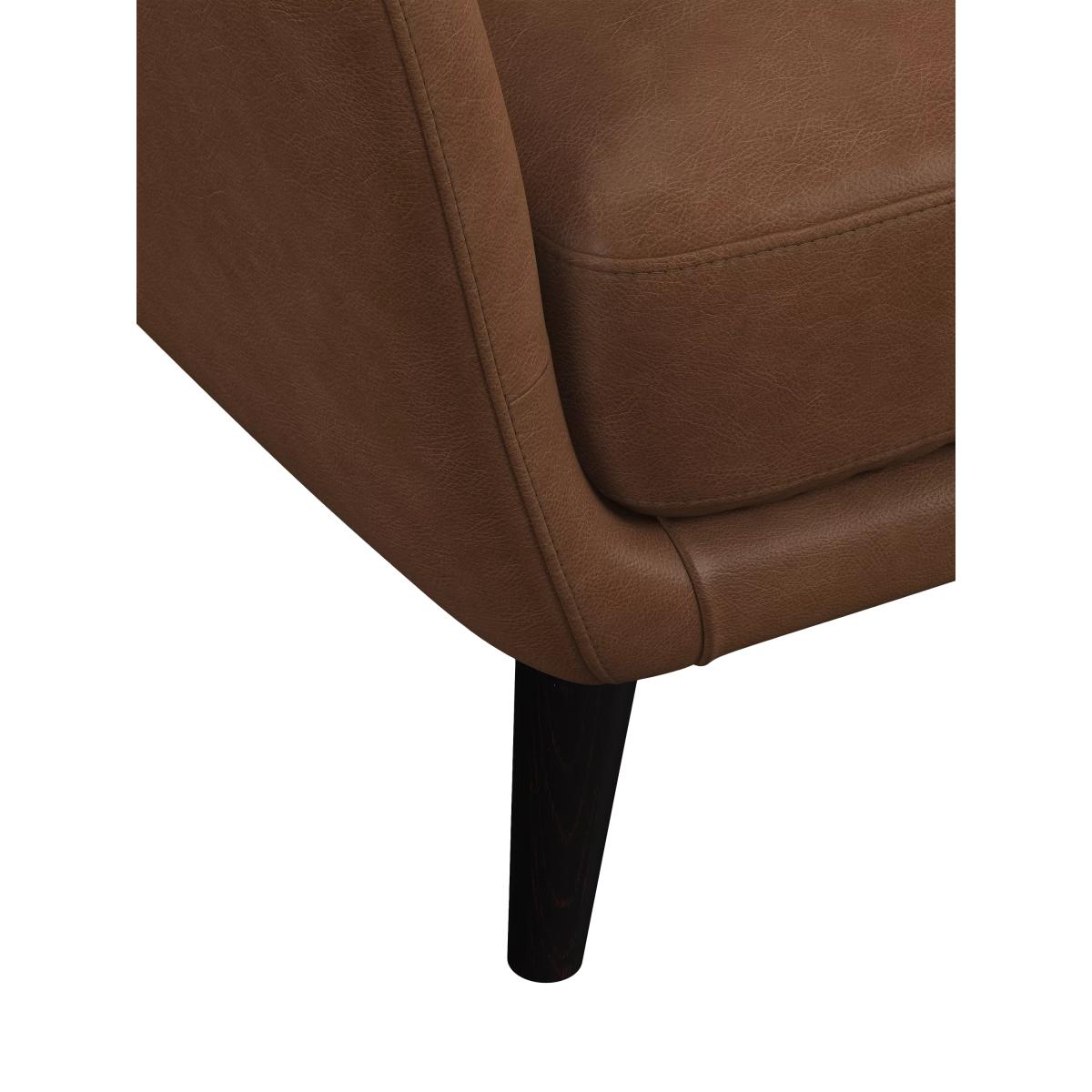 John Lewis Arlo Large 3 Seater Leather Sofa, Dark Leg – image 6