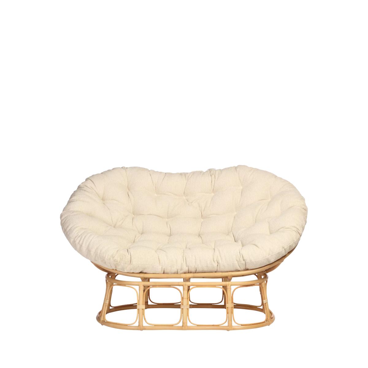 Desser Papasan Rattan 2-Seater Sofa, Cloud – image 4