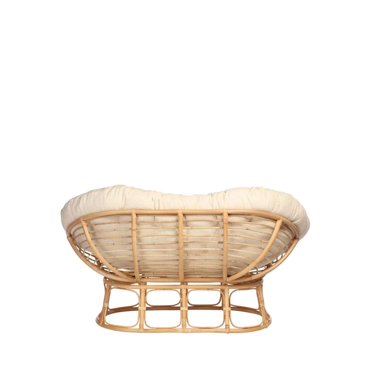 Desser Papasan Rattan 2-Seater Sofa, Cloud – image 6