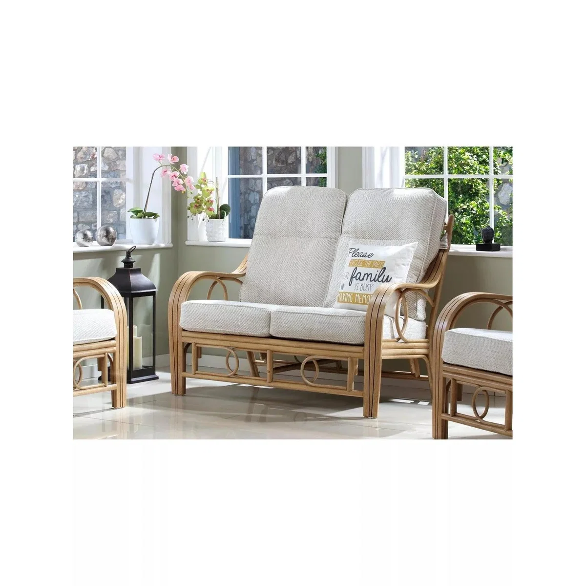 Desser Madrid Rattan 2-Seater Sofa, Jasper/Natural – image 2