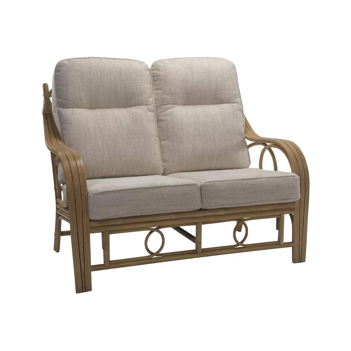 Desser Madrid Rattan 2-Seater Sofa, Jasper/Natural – image 1