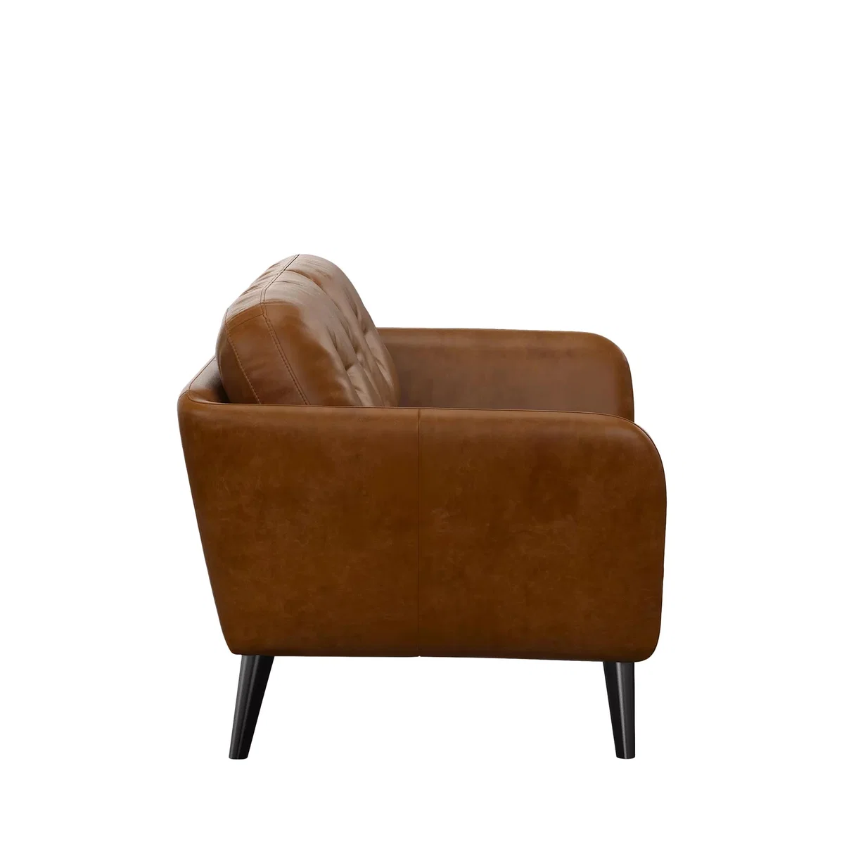 John Lewis Arlo Medium 2 Seater Leather Sofa, Dark Leg – image 2