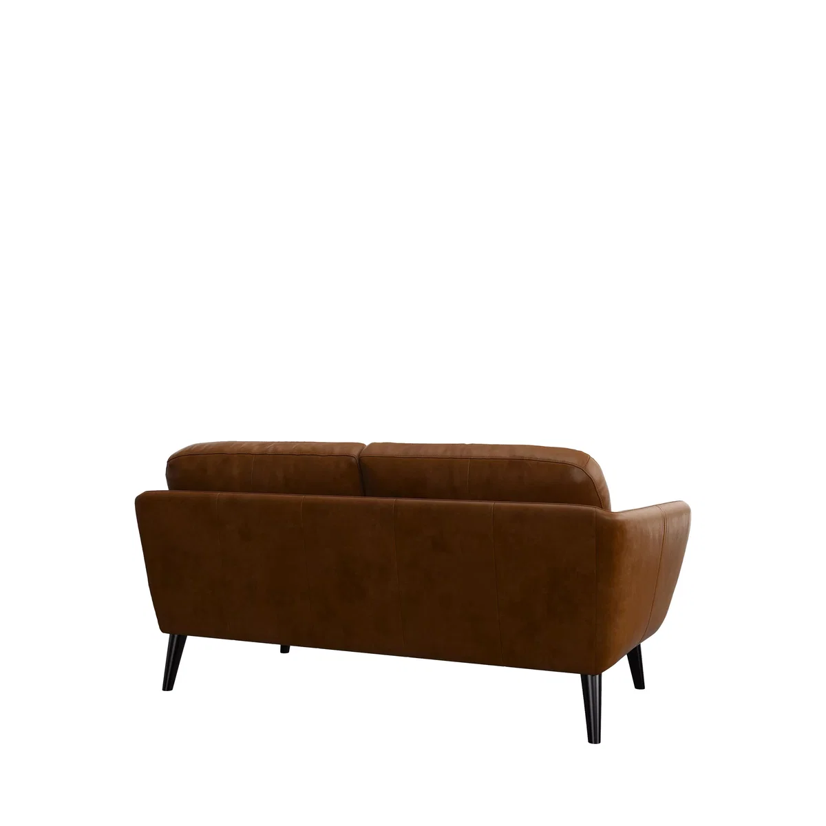 John Lewis Arlo Medium 2 Seater Leather Sofa, Dark Leg – image 3